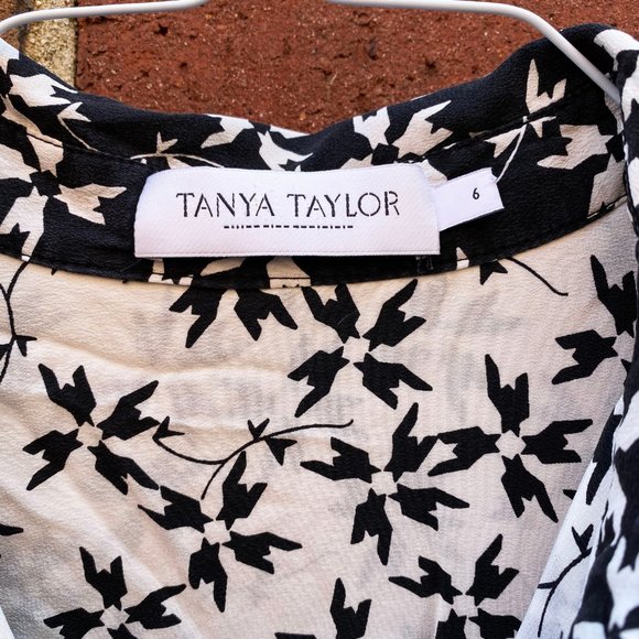 Tanya Taylor Cold Shoulder Silk Dress size 6 - Picture 5 of 5